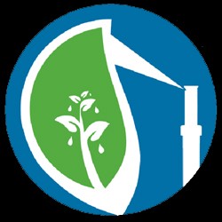 Logo von Capan Sehmus Bewässerungstechnik mit stilisiertem Blatt und Bewässerungselement